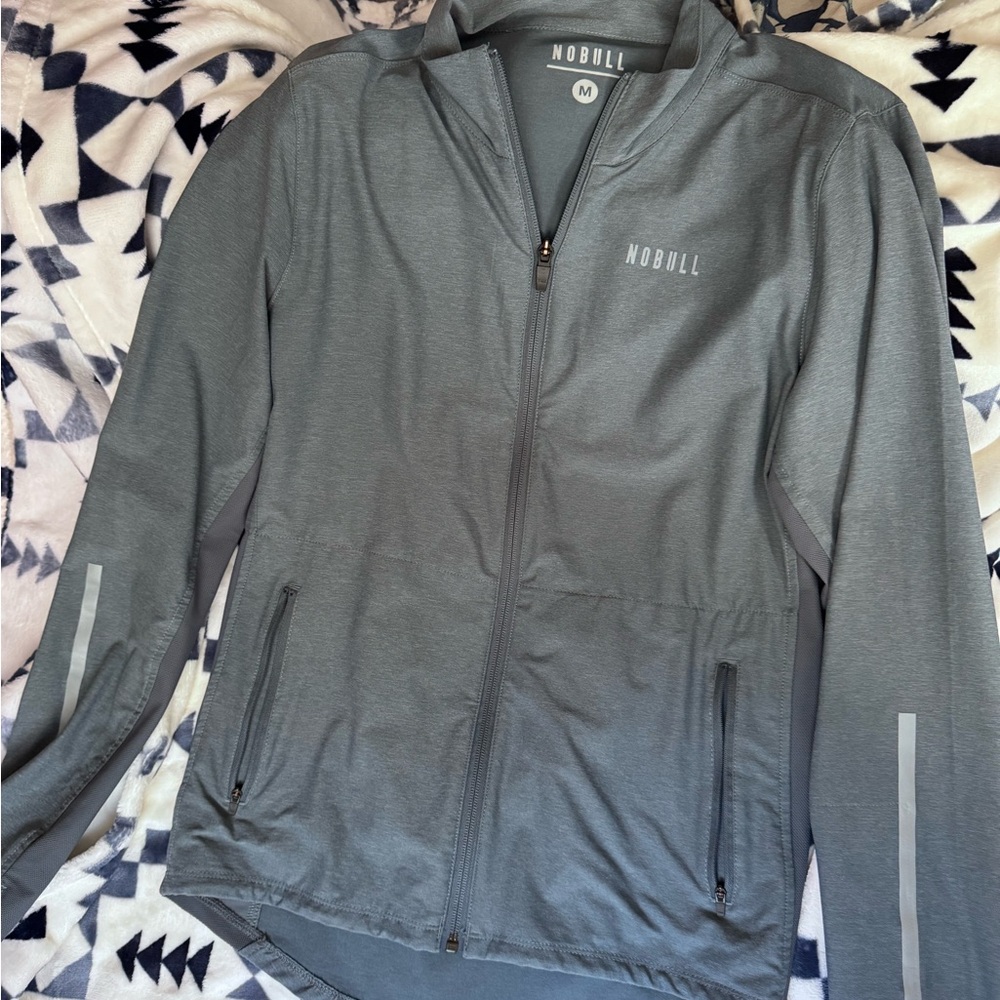 NOBULL Blue/Grey Full-Zip Jacket